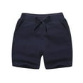 thumbnail image 1 of Toddler Boys Girls Lounge Shorts Elastic Waist Drawstring Shorts for Kids Summer Casual Solid Color Shorts, 1 of 4