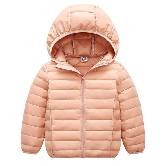 Toddler Boys Girls Outwear Coat Kids Lightweight Water-Resistant Packable Hooded Puffer Jacket Coat