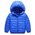 thumbnail image 1 of Toddler Boys Girls Outwear Coat Kids Lightweight Water-Resistant Packable Hooded Puffer Jacket Coat, 1 of 5