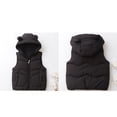 thumbnail image 1 of Toddler Boys Girls Puffer Vest Boys Winter Vest Cute Hooded Jackets with Bear Ear Sleeveless Lightweight Puffer Jacket Winter Outfits for Boys 18-24 Months, 1 of 9