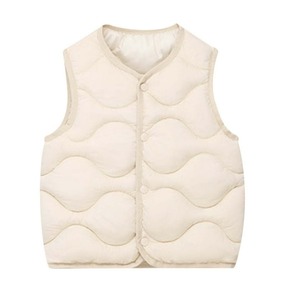 Toddler Boys Girls Puffer Vest Kids Boys Winter Vest Lightweight Windproof Down Jacket Sleeveless Baby Winter Jacket for Children 2-3 Years