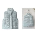 thumbnail image 1 of Toddler Boys Girls Puffer Vest Toddler Winter Vest Stand Collar Lightweight Zip Up Sleeveless Jacket Toddler Down Jacket 12-18 Months, 1 of 8