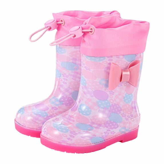 Toddler Boys Girls Rain Boots Kids Waterproof Lightweight Boots