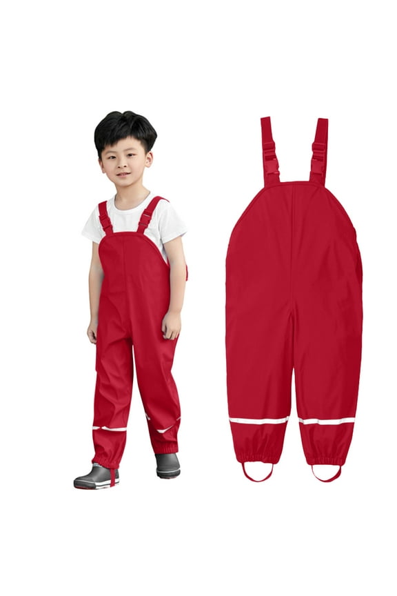 Rain Pants for Kids Kids Waterproof Jumpsuit Puddle-Dry Rain Pants For Toddlers Lightweight Hiking Camping Hunting Rain Pants For Kids