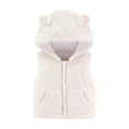 thumbnail image 1 of Toddler Boys Girls Sherpa Fleece Vest Sleeveless Bear Ears Hooded Jacket, 1 of 3