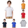 thumbnail image 1 of Toddler Boys Girls Short Sleeve Casual Solid Gentleman Tops Holiday Shirts T Shirt Kids T-Shirts Summer Clothes, 1 of 6