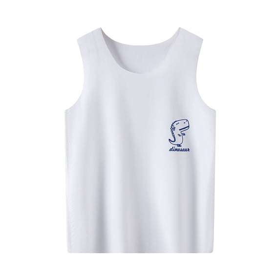 Toddler Boys Girls Sleeveless Vest Tops Solid Color Cool Homewear Casual Tops For Children Clothes