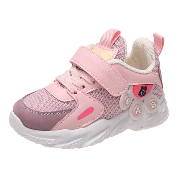 Toddler Boys Girls Sneakers Cute Cartoon Breathable Mesh Platform Walking Shoes Casual Nonslip Lightweight Tennis Shoes Pink 10 Little Kid