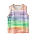 thumbnail image 1 of Toddler Boys Girls Tank Top Tie Dye Graphic Print Round Neck Sleeveless Basic Undershirts Loose Soft Summer Casual T Shirt 3-15Years, 1 of 6