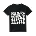 thumbnail image 1 of Toddler Boys Girls Tops Baby Mamas Expensive Little greaties Short Sleeve Letter Prin Mamas Mini Funny Trendy Fashion Tee Clothes Tops for Kids Size 5-6T, 1 of 8