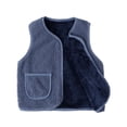 thumbnail image 1 of Toddler Boys Girls Vest Fleece Plush Waistcoat Sleeveless Jacket Warm Top 0-10 Years, 1 of 4