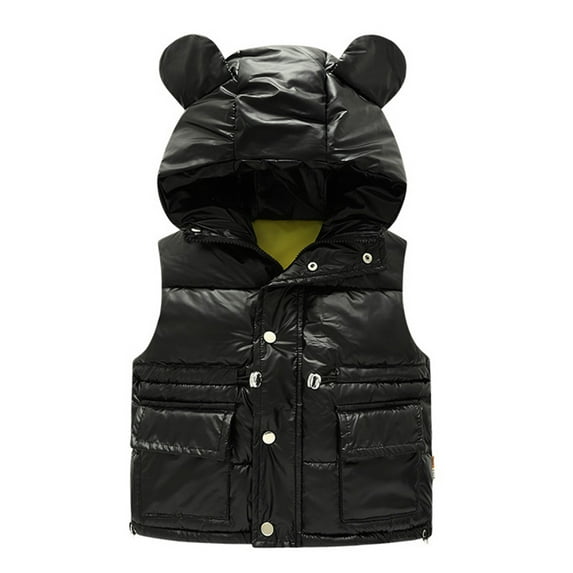 Toddler Boys Girls Winter Coat Bear Ears Solid Hooded Jacket Windproof Warm Outwear Girls Jackets Size 14 to 16