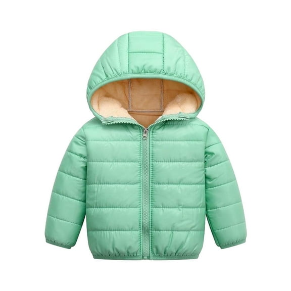 Toddler Boys Girls Winter Coat Fleece Lined Puffer Jacket Kids Lightweight Packable Down Jacket Quilted Bubble Coat