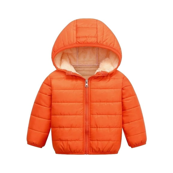 Toddler Boys Girls Winter Coat Fleece Lined Puffer Jacket Kids Lightweight Packable Down Jacket Quilted Bubble Coat