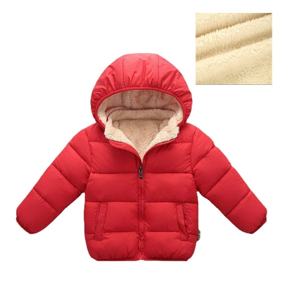 Toddler Boys Girls Winter Coat Lightweight Water-Resistant with Hood Down Jacket Little Girl Clothes 18-24 Months