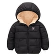 thumbnail image 1 of Toddler Boys Girls Winter Down Coat Cute Hooded Jackets with Pockets Windproof Puffer Jacket Toddler Outerwear Coats 3-4 Years, 1 of 3