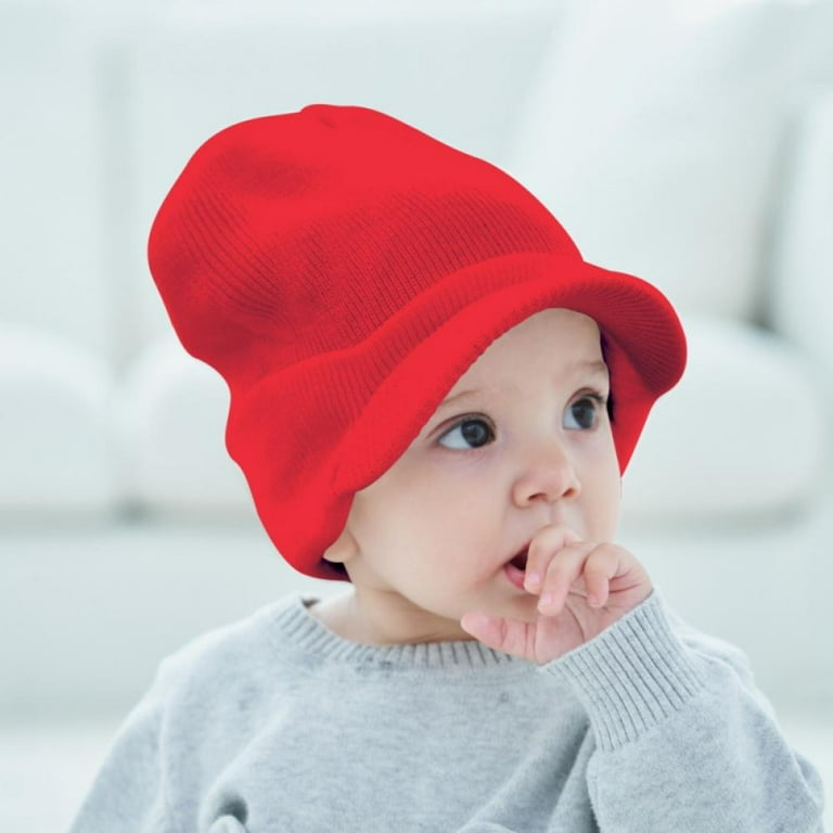 Toddler winter hat with visor sale