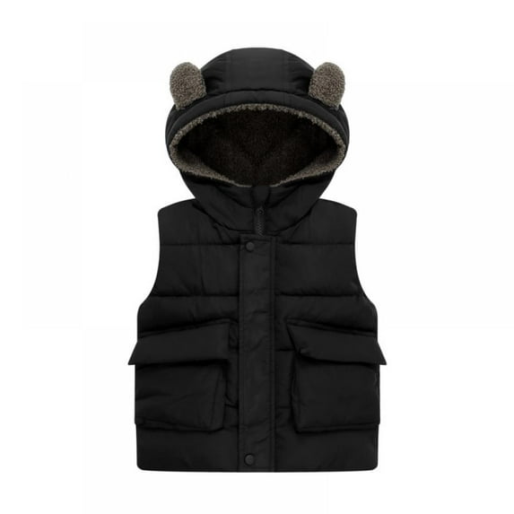 Toddler Boys & Girls Winter Hooded Puffer Vest Jacket Lightweight Jackets & Outerwear for 1-6T Kids