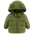 thumbnail image 1 of Toddler Boys Girls Winter Puffer Jackets With Ears Kids Hooded Coats Outerwear 1-5Y, 1 of 6