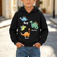 thumbnail image 1 of Toddler Boys Graphic Hoodie Casual Long Sleeve Pullover Cute Kids Cotton Sweatshirt Black 3 T, 1 of 9