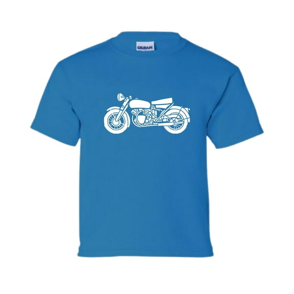 Toddler Boys Graphic Motorcycle Short Sleeves T-Shirt. Sizes 2T-5T