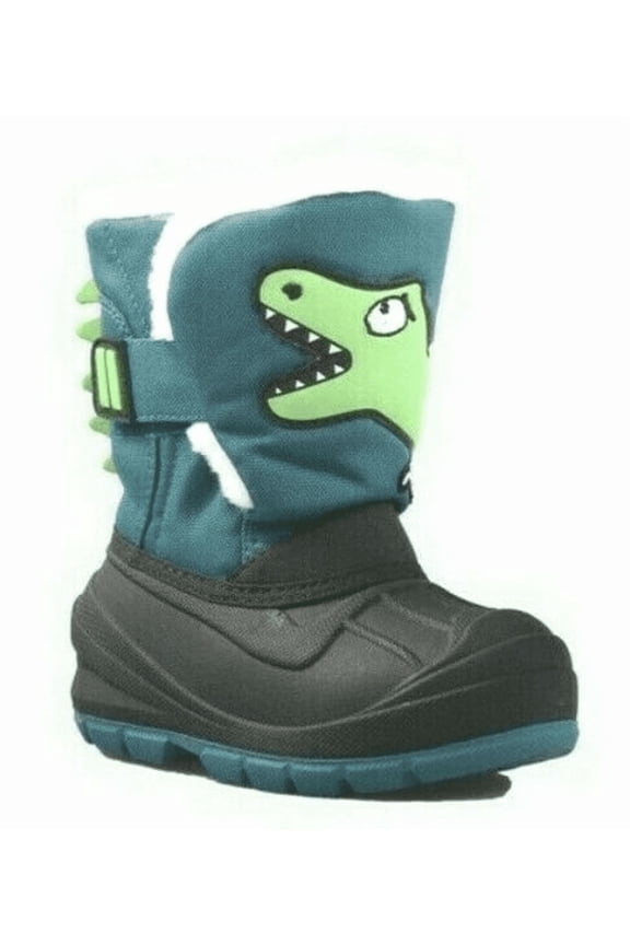 Toddler Boys' Green Huxley Dinosaur Water Resistant Winter -10F Boots Size 5