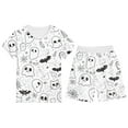 thumbnail image 1 of Toddler Boys Halloween Pajamas Set Color Your Own Toddler Pajamas Long Sleeve 2 Piece Pajamas Set for Boys and Girls Festival Gifts for Pajama Party 3-4 Years, 1 of 3
