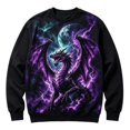 thumbnail image 1 of Toddler Boys Halloween Sweatshirt Dragon Print Shirt Crewneck Long Sleeve Tops Preppy Pullover Kids Clothes Size 2-3T, 1 of 4