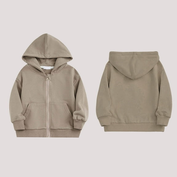 Toddler Boys Hoodie Kids Full Zip Hoodies Long Sleeve Pullover Tops Warm Fall Winter Clothes Toddler Boys Clothes 2-3 Years