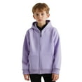 thumbnail image 1 of Toddler Boys Hoodie Kids Purple Full-Zip Hooded Casual Long Sleeve Hooded Sweatshirt Top Warm Fall Winter Clothes Kids Clothes Girls Size 2-3 Years Kids Clothes, 1 of 7