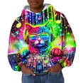 thumbnail image 1 of Toddler Boys Hoodies 3D Graphic Print Pullover For Kids Children Top Sweatshirts Casual Fashion Clothes Size 1-2T, 1 of 3