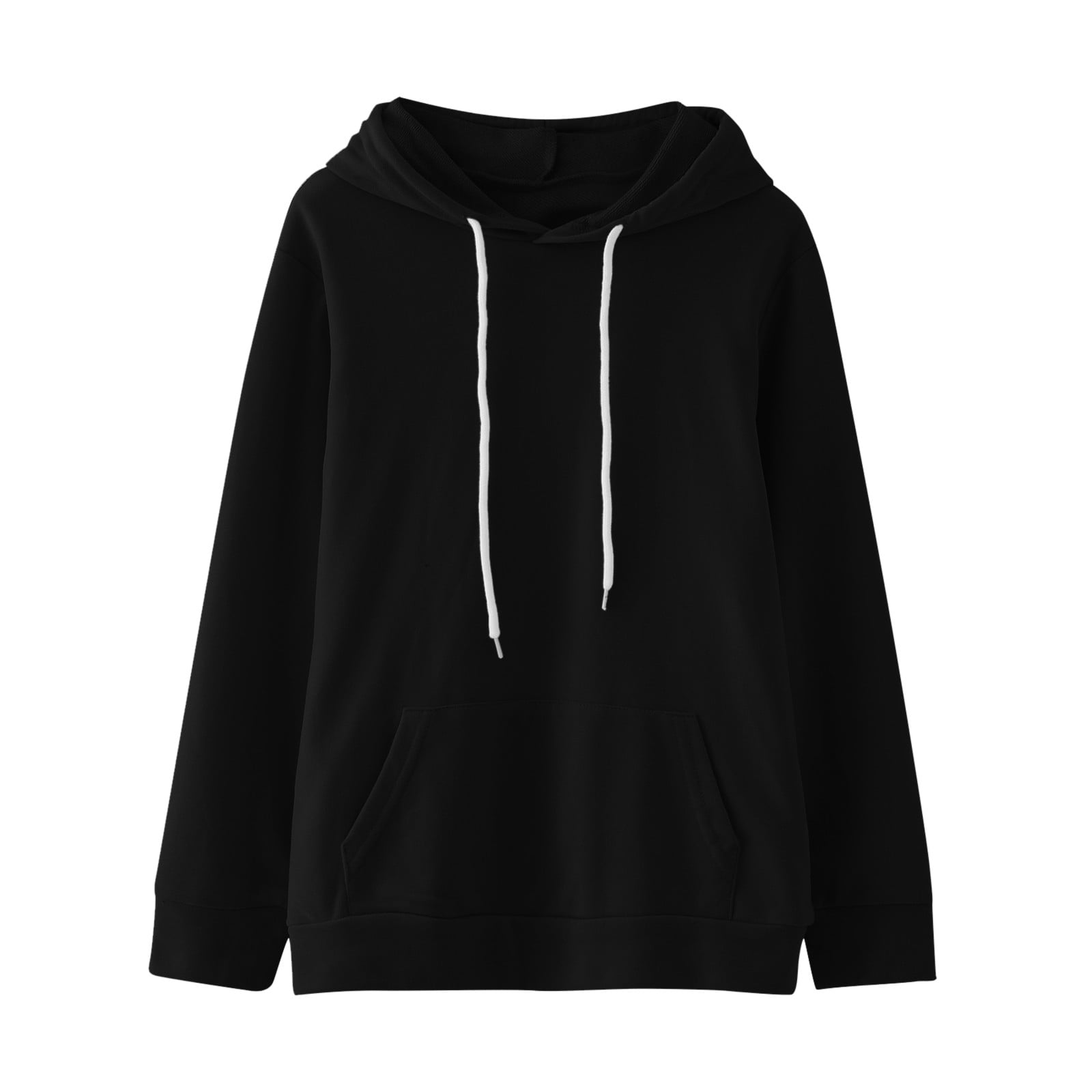 Lucky Brand Girls' Pullover Fleece Hoodie Sweatshirt in Black Medium 8 - 10