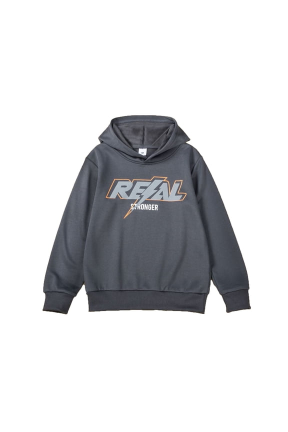 Toddler Boys Hoodies Sweatshirts Knit Pullover With Reflective Print Long Sleeve Casual Wear Clothes Grey Size 2-3T