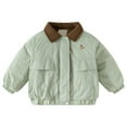thumbnail image 1 of Toddler Boys Lightweight Quilted Padded Jacket With Color Kids Winter Warm Outerwear Coats, 1 of 4