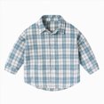 thumbnail image 1 of Toddler Boys Long Sleeve Dress Shirt Button Up Shirts For Kids 6-12 Months 12-24 Months 2t 3t 4t 5t 6t 7t 8t 9t Children Light Blue 2-3 Years, 1 of 9