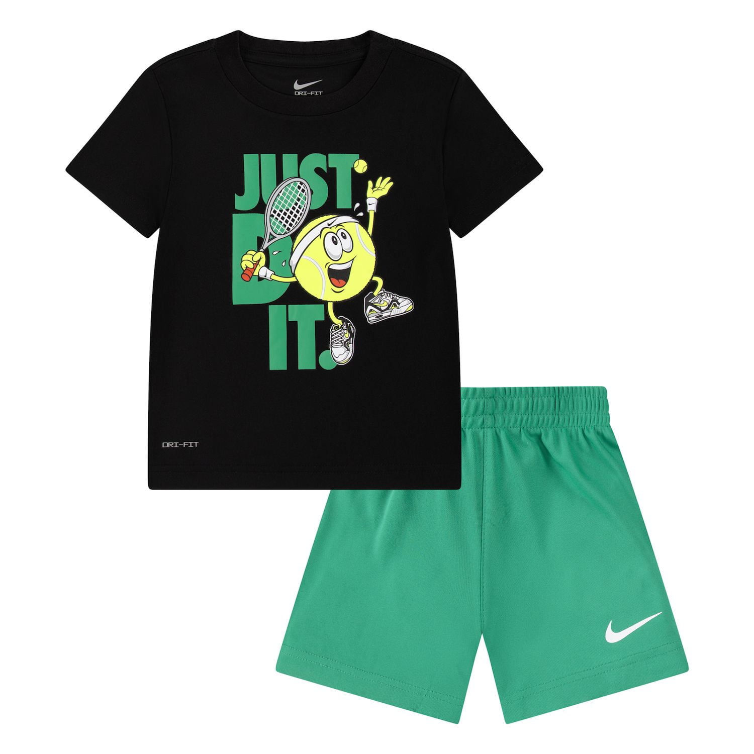 green nike short set