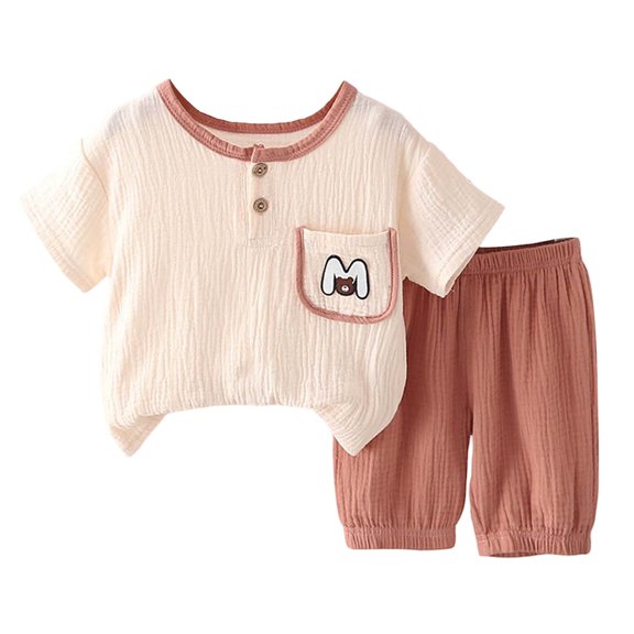 Toddler Boys Outfit Sets English Letter Emboridery Short Sleeve Tops And Shorts Set Summer Vitality Children Boys Outfit Sets,2Pice，3 -4 Years