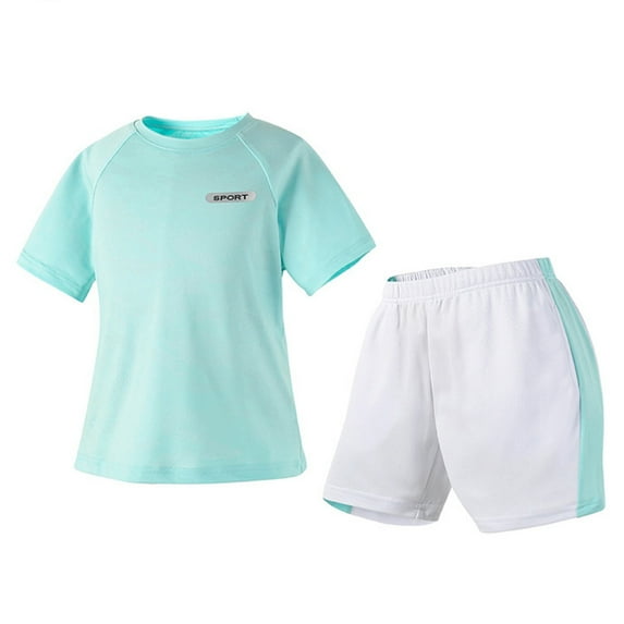 Toddler Boys Outfit Sets, Summer Short Sleeve Two Piece T-shirts and Shorts Set White Size 1t 2t 3t 4t 5t 6t Gibobby(11-12 Years,Mint Green)