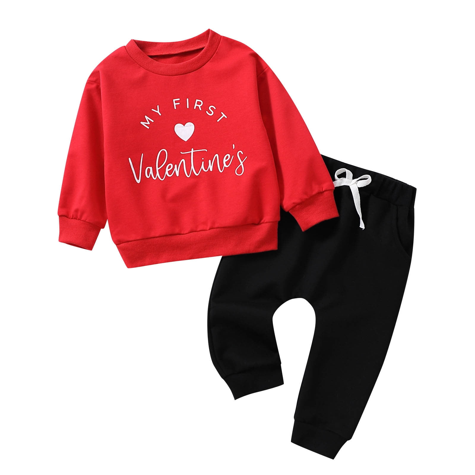 YDOJG Toddler Boys Outfit Sets Valentine'S Day Kids Baby Boy Long