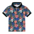 thumbnail image 1 of Toddler Boys Outfits Hawaiian Short Sleeve Summer Casual Floral Prints Shirts and Shorts Sets Size 3-4T, 1 of 7