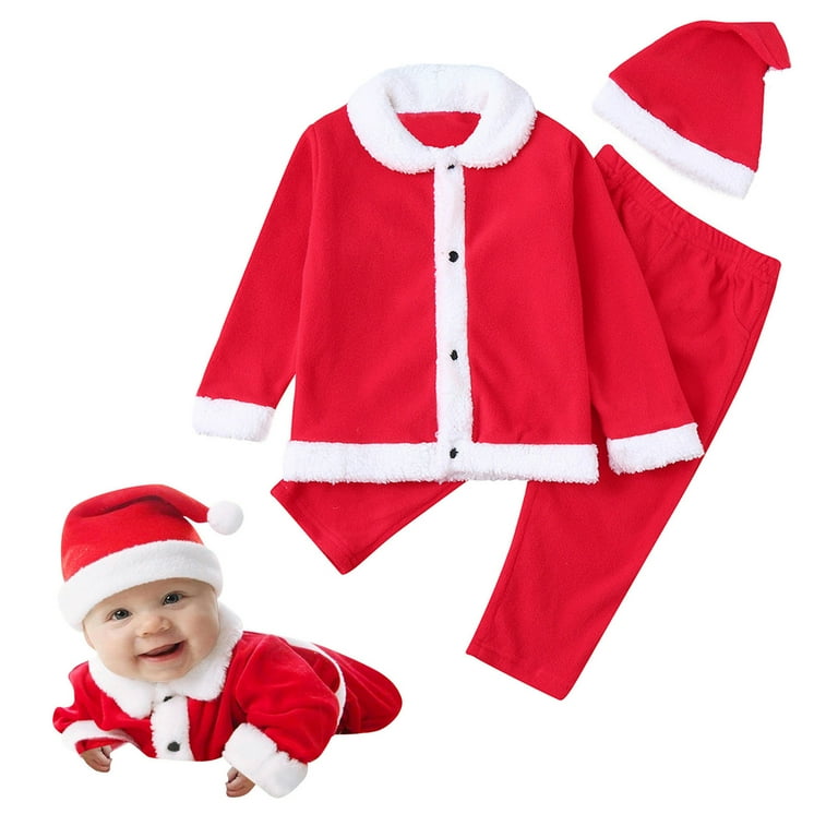 Toddler Boys Outfits Set Pajamas Baby Girls Christmas Santa Claus Xmas Kids Set Clothes for Boys Size 18 24 Month Walmart