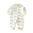 thumbnail image 1 of Toddler Boys Pajamas Girls Pjs Sets Spring New Long Sleeved Baby Clothes Baby Clothes Spring Baby Boneless Sewing Cottonblend Bodysuit Kids Sleepwear Pajama Sets,2-Piece,Size 9-12 Months, 1 of 3