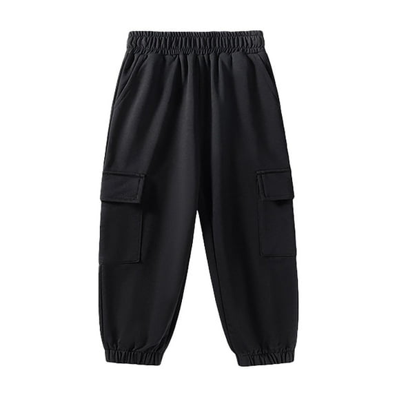 Toddler Boys' Pants,Jogger Pants for Boys Elastic Waist Drawstring with Pocket Loose Fit Boys Active Pants Hip Hop Pants Boys Pants Size 2-3 Years