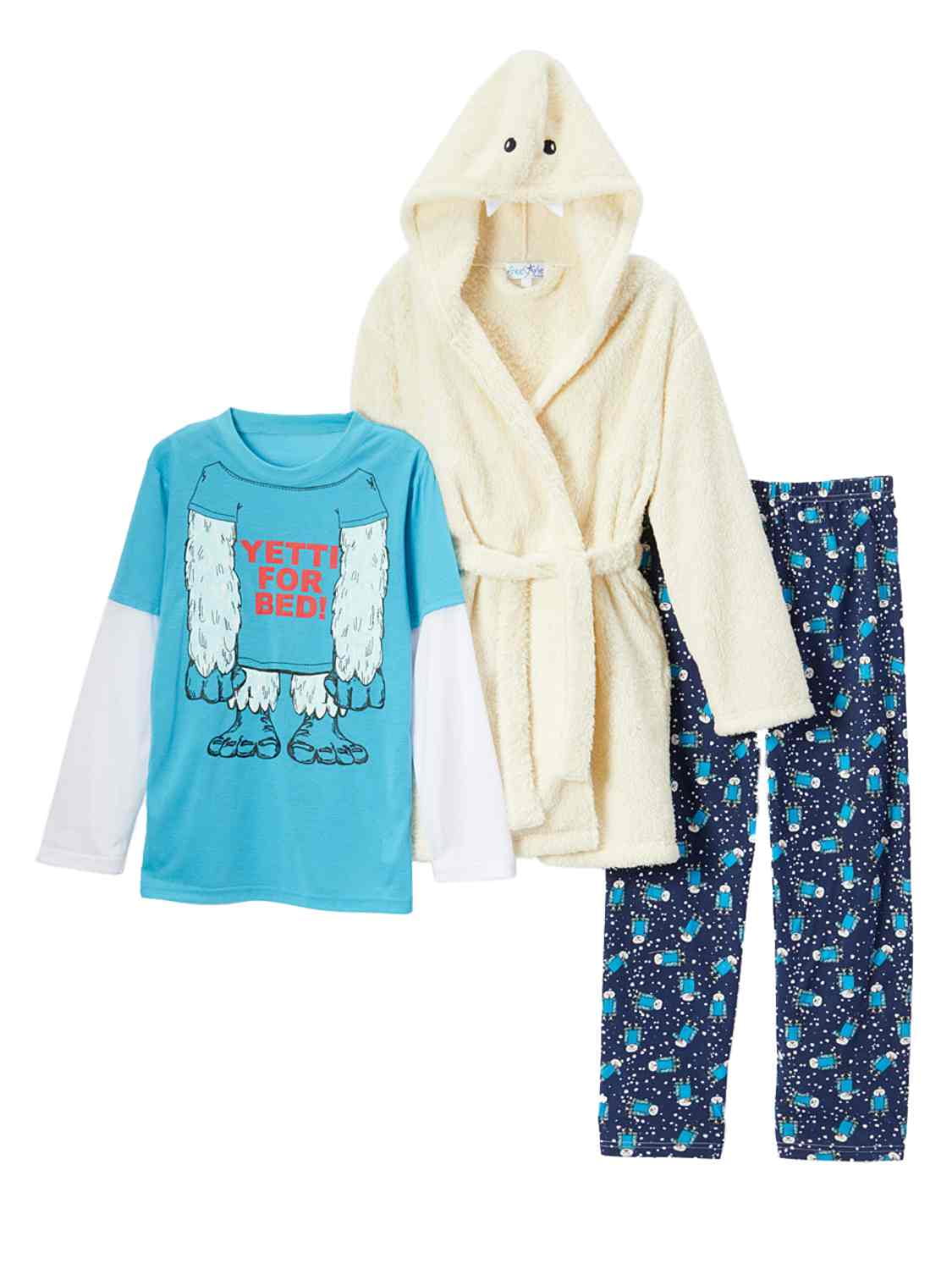 Carter's 4pc Toddler Boy Green Yeti For Bed Pajama Set main image 0