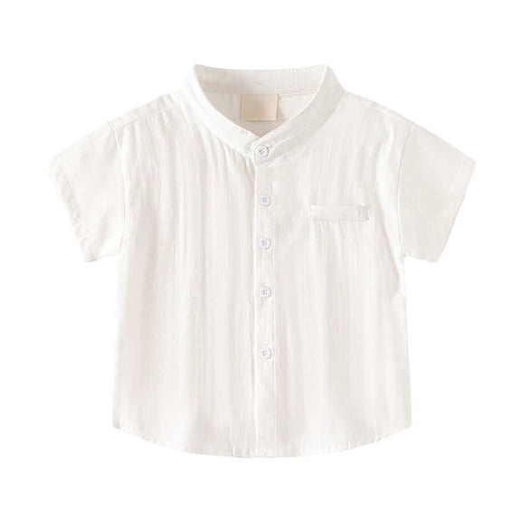 Toddler Boys Polo Shirts Solid Color Boys Uniform Shirts Casual Blouse Tops Pullover Short Sleeve Shirt 2-3 Years Cute Boy Clothing