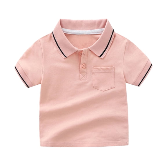 Toddler Boys' Polo Shirts Solid Color Boys Uniform Shirts Summer Polo Shirt Short Sleeve Polo 2-3 Years Cute Boy Clothing