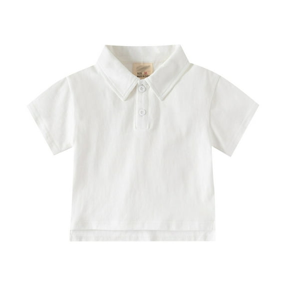 Toddler Boys Polo Shirts Summer Solid Color Short Sleeved Color Blocked Sweat Absorbent Shirt Casual Daily Children Boys T-Shirts，3 -4 Years