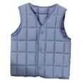 thumbnail image 1 of Toddler Boys Puffer Vest Blue Vest Kids Button Lightweight Windproof Sleeveless Outwear Kids Boys Winter Vest 3-4 Years, 1 of 5
