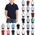 thumbnail image 1 of Toddler Boys Shirts & Tops Cotton Boys Shirts Turn-Down Collar Button-Up Short Sleeve Boys T-Shirts Casual Shirts for Boys Shirts Under $10 Size 2-3 Years, 1 of 5