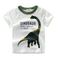 thumbnail image 1 of Toddler Boys Shirts & Tops Dinosaur print Crew neck Short Sleeve loose Activewear, 1 of 3